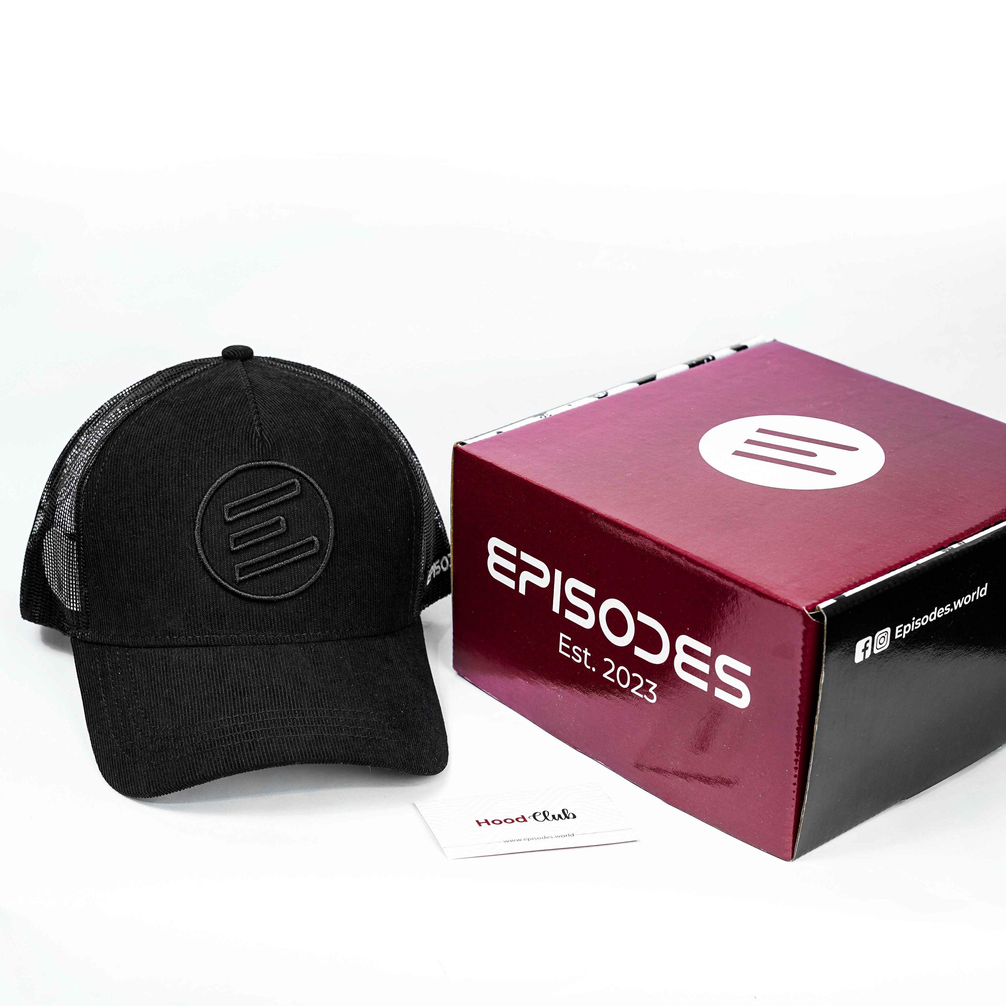 Episodes Black Corduroy Trucker Cap