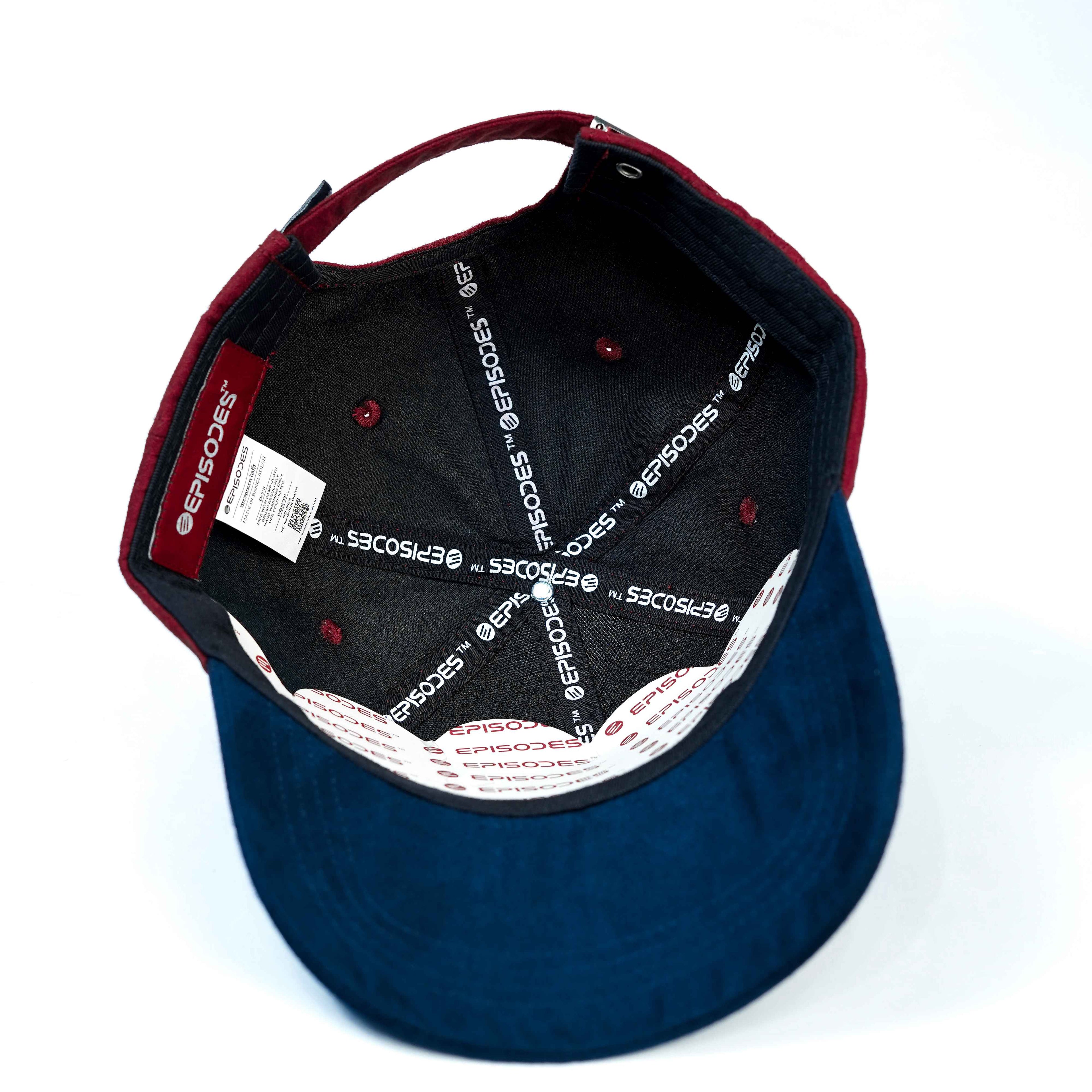 Episodes Maroon Dual Solid Suede Cap