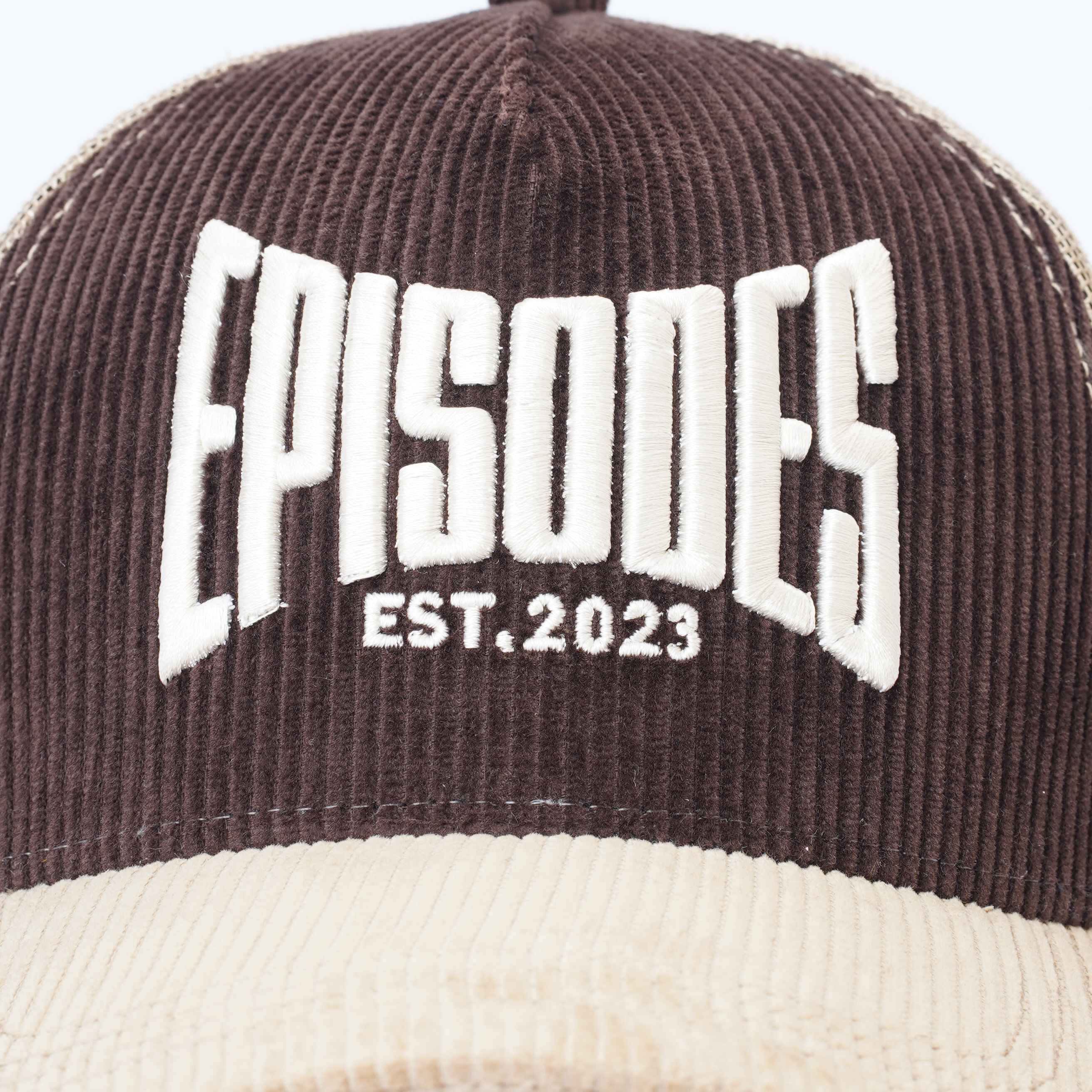 Episodes Mocha Sand Trucker Cord Cap