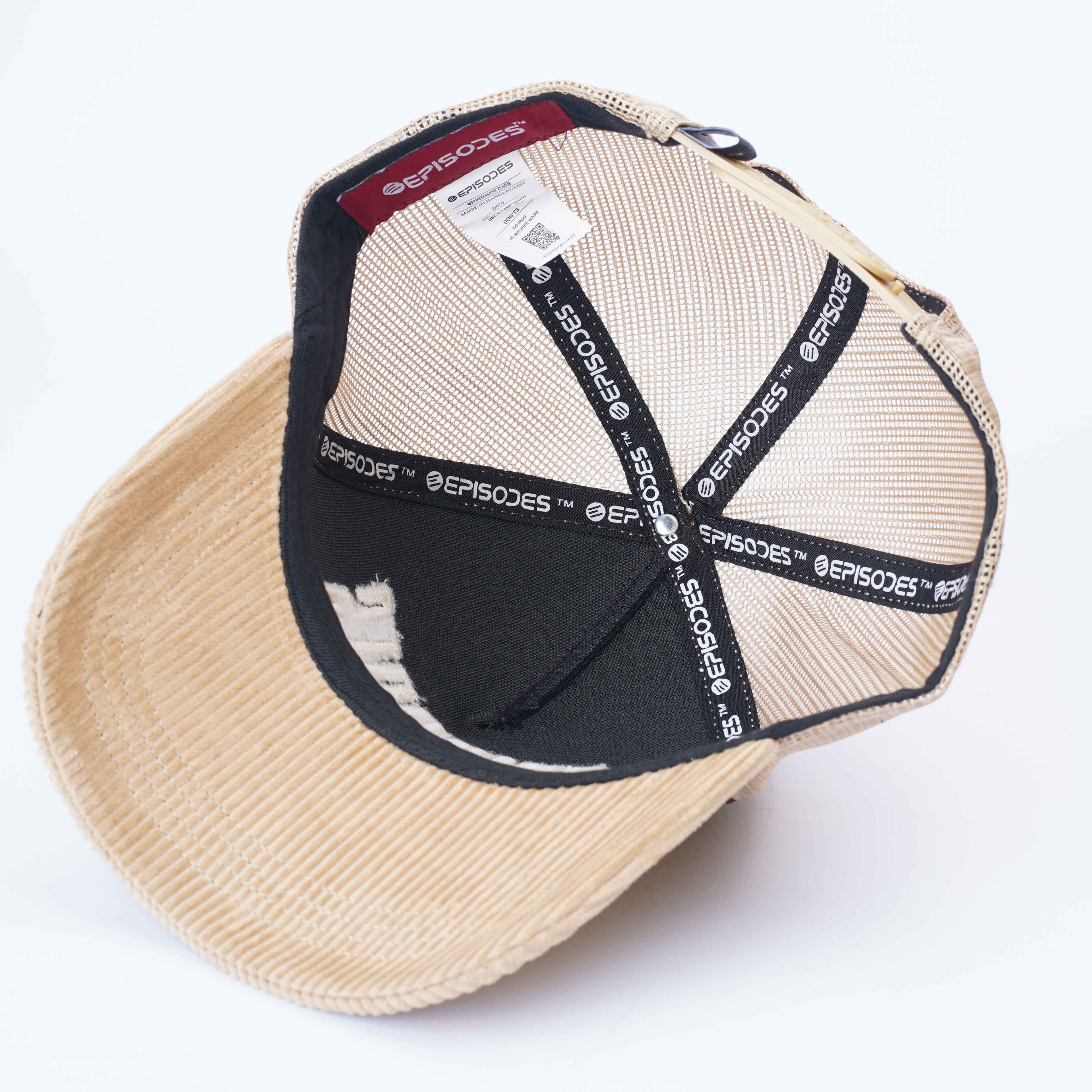 Episodes Mocha Sand Trucker Cord Cap
