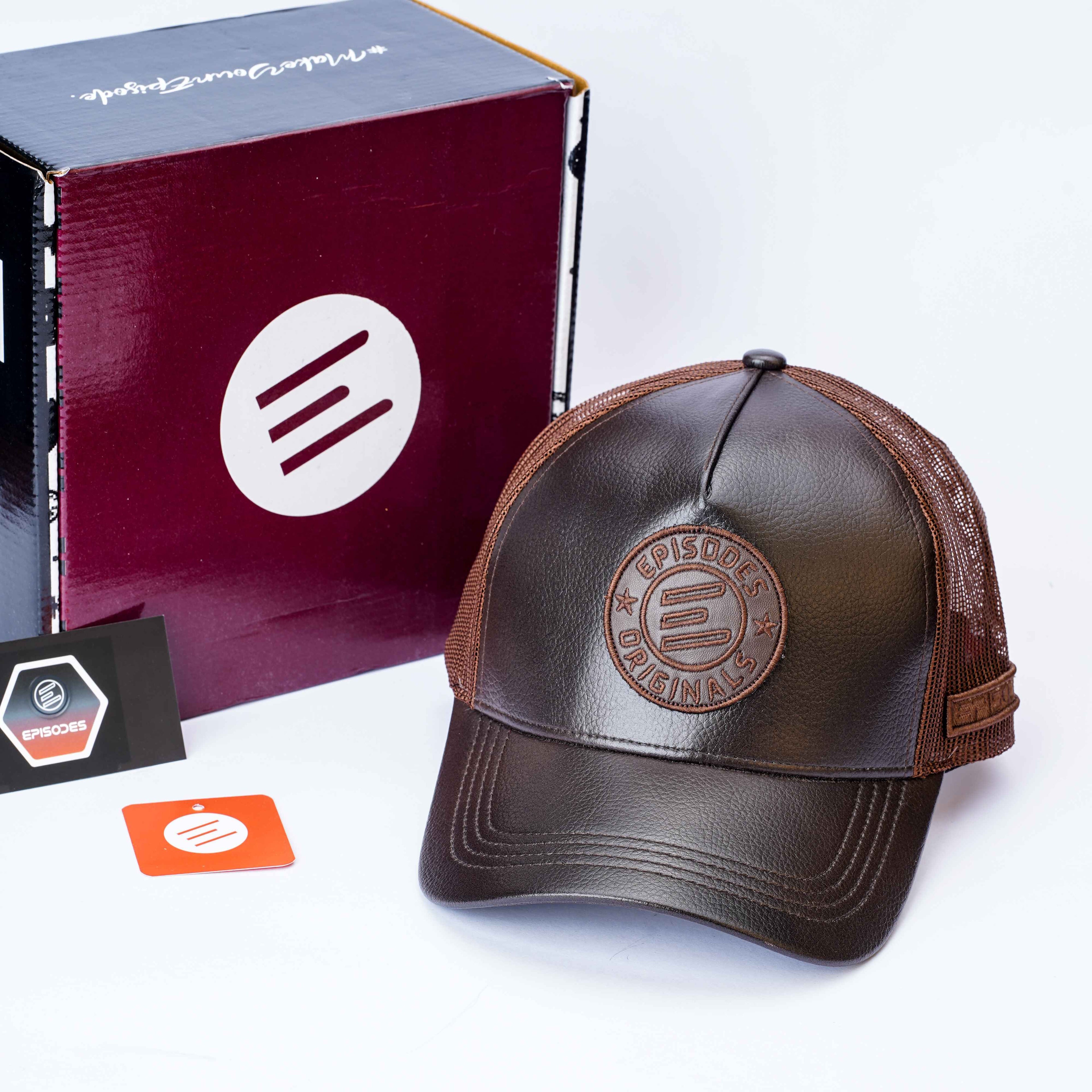Episodes Original Trucker Faux Leather Cap