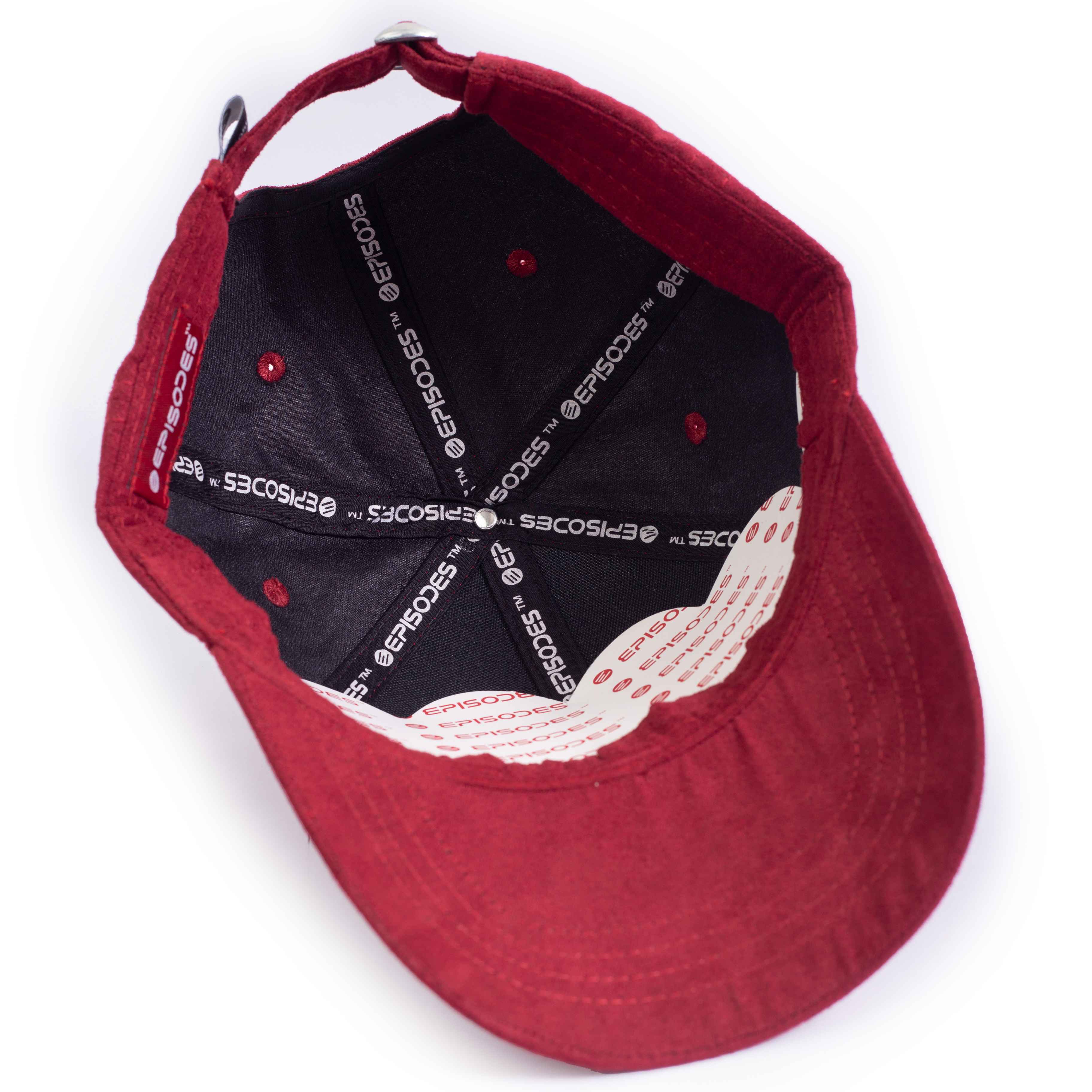 Episodes Ride with Style Maroon Suede Cap