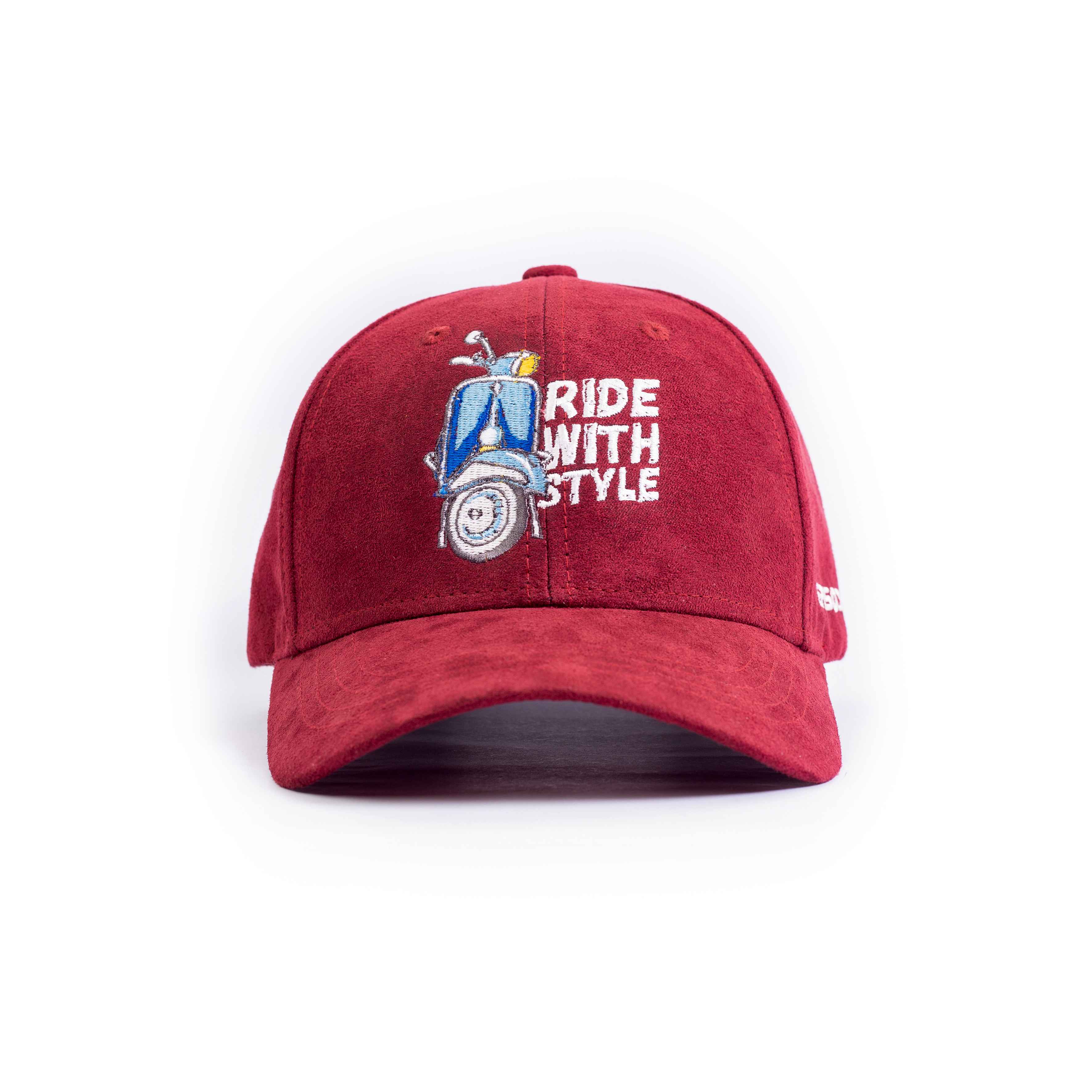 Episodes Ride with Style Maroon Suede Cap