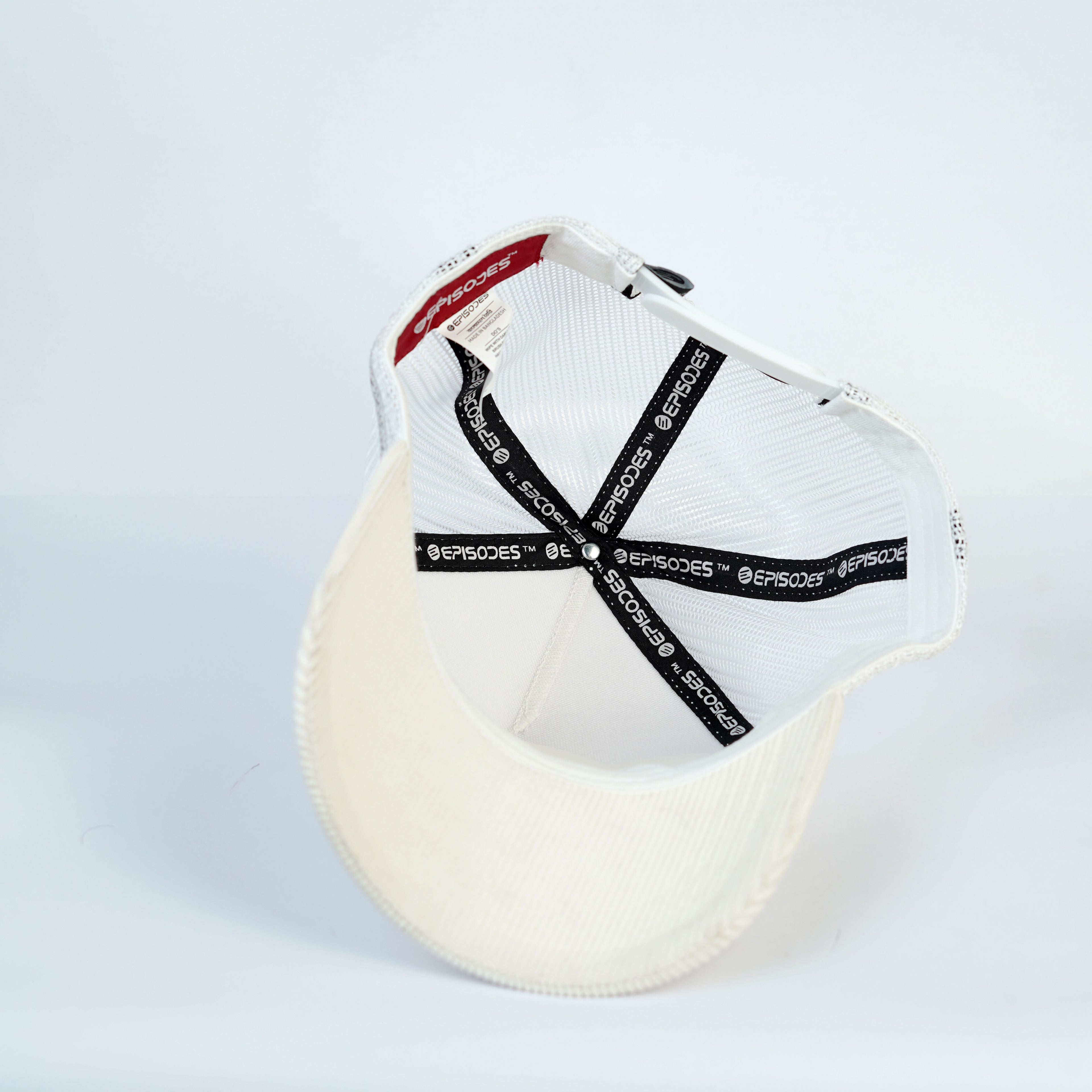 Episodes White Corduroy Trucker Cap