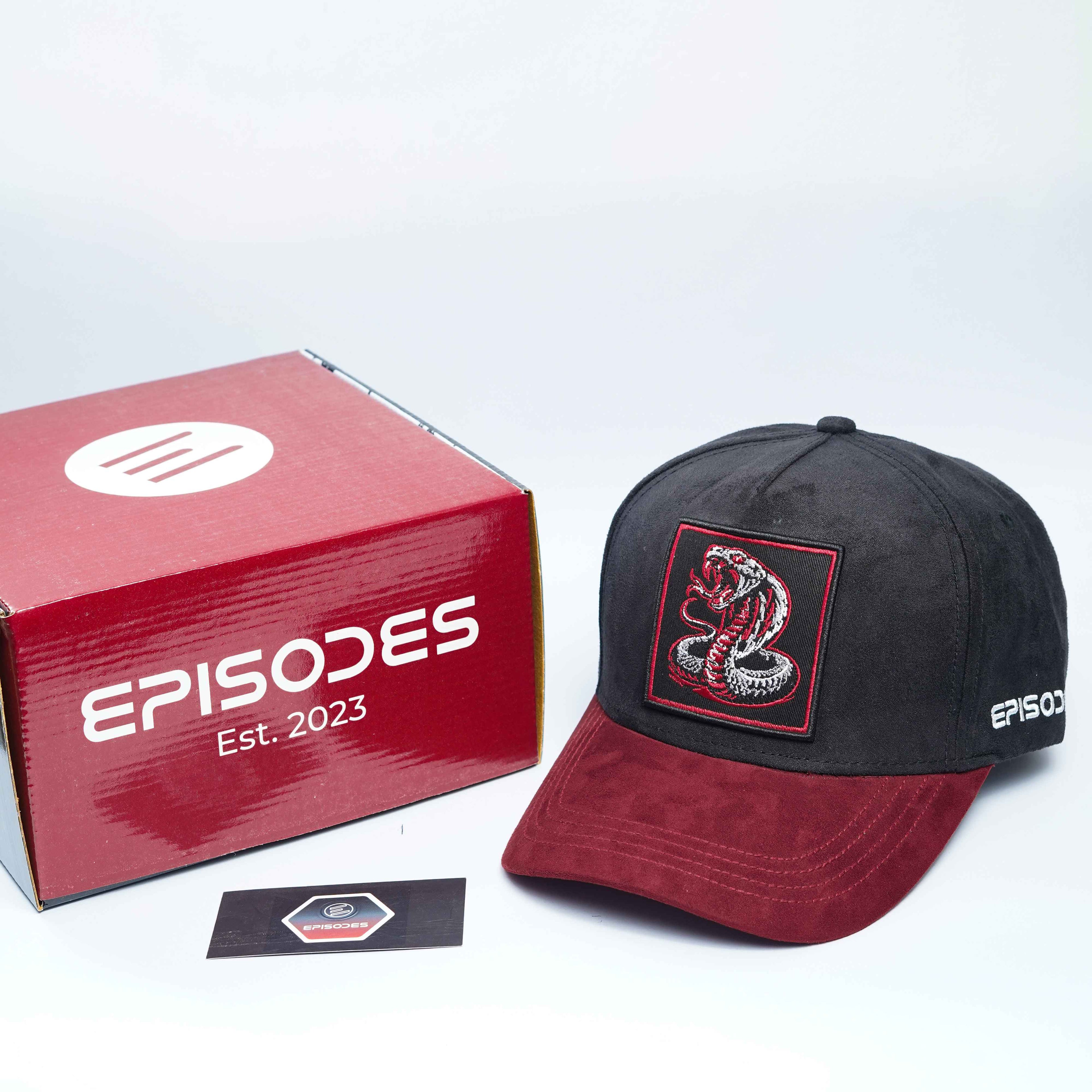 Episodes 'cobra' High Crown Suede Cap