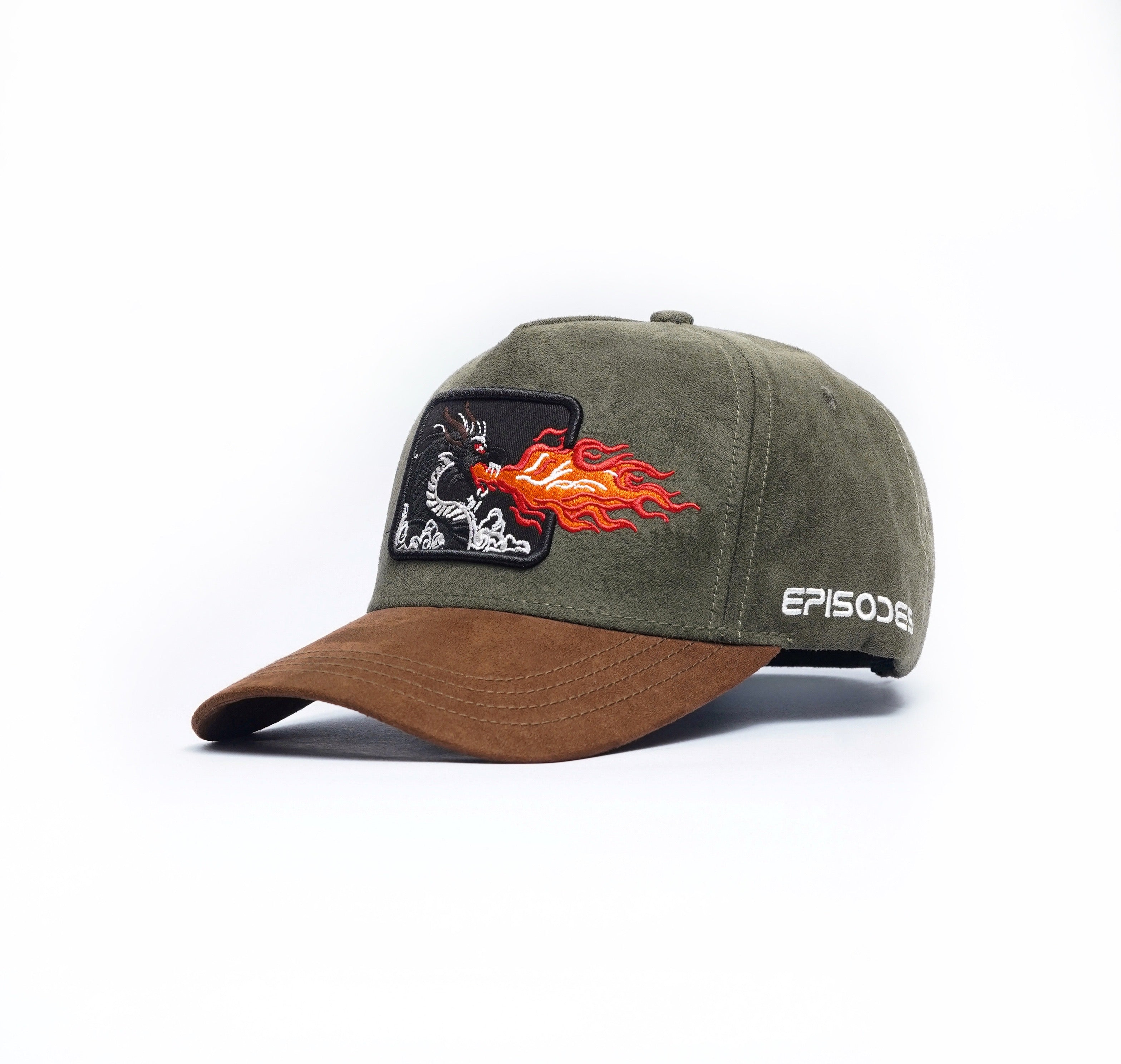 Episodes 'dragon' High Crown Suede Cap