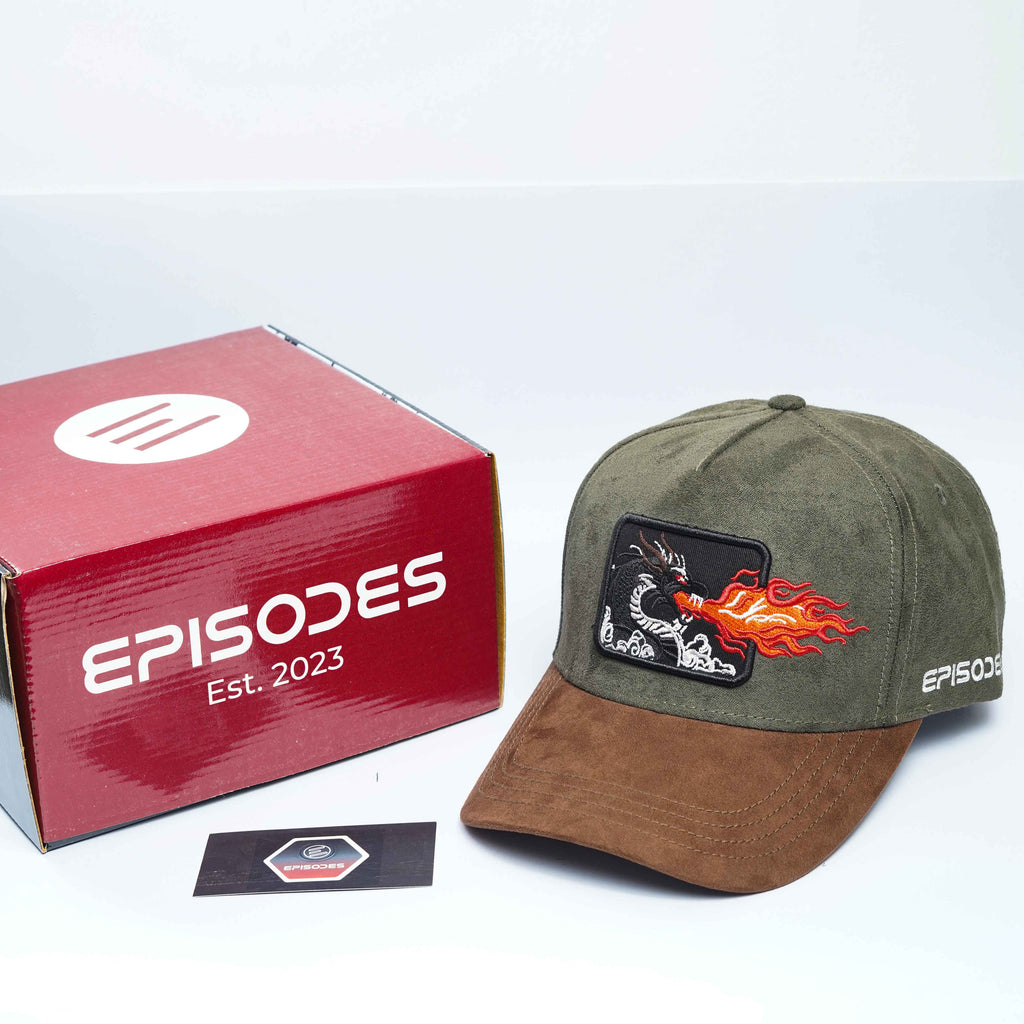Episodes 'dragon' High Crown Suede Cap