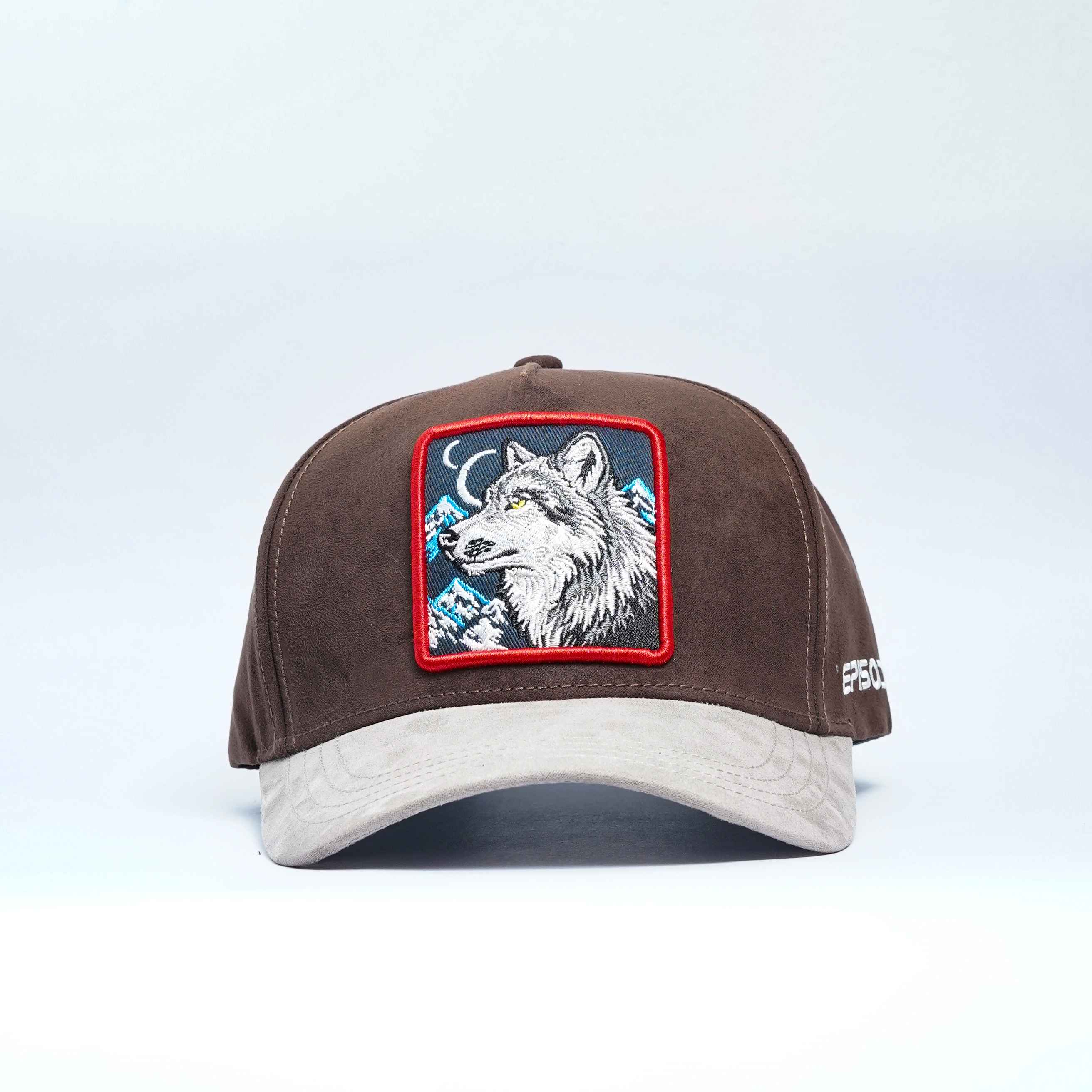Episodes 'wolf' High Crown Suede Cap