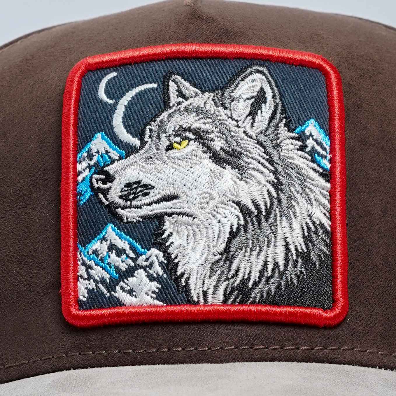 Episodes 'wolf' High Crown Suede Cap