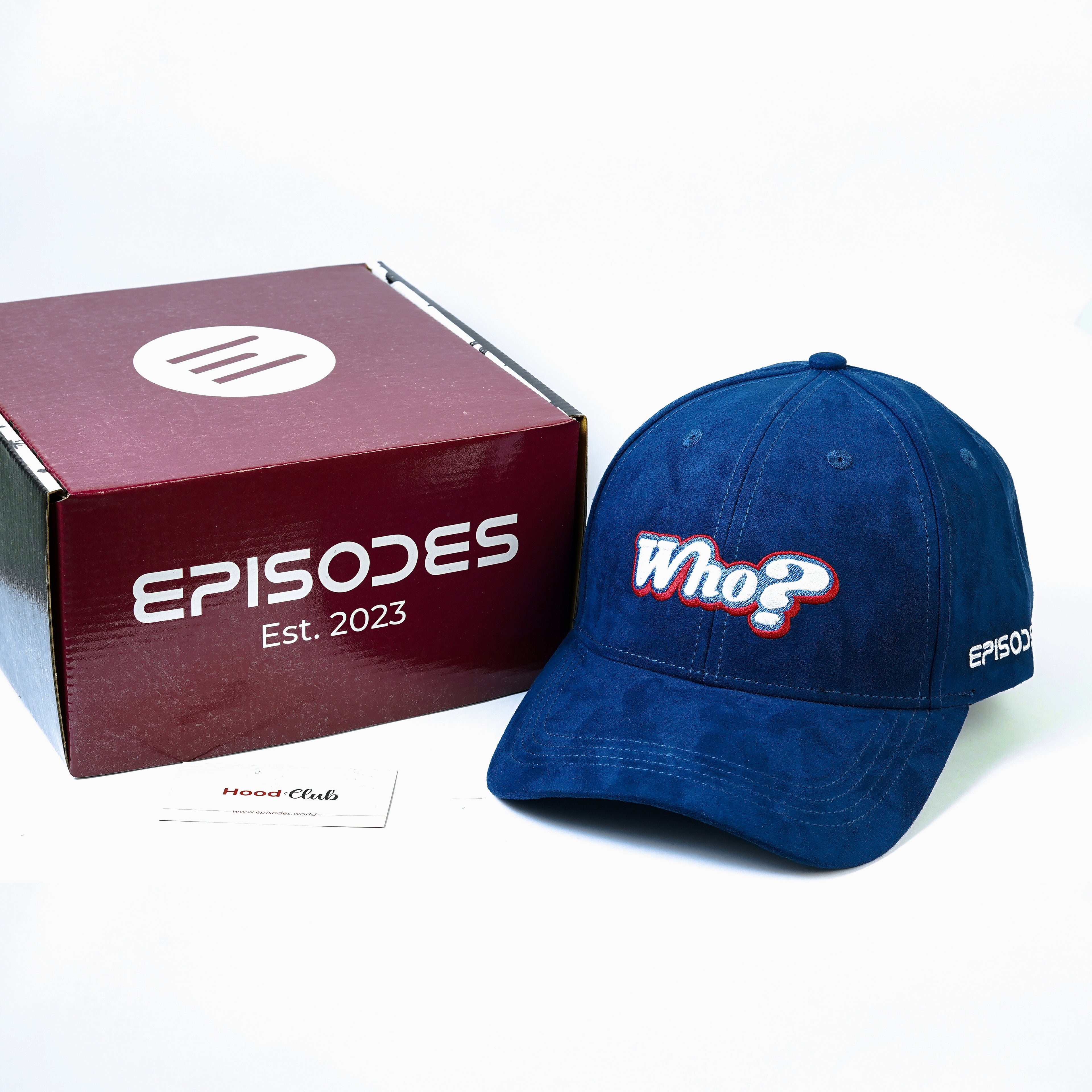 Episodes 'who?' Navy Suede Cap